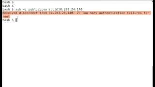 Too many authentication failures ssh