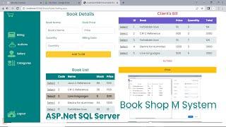 C# Project Online Book Shop Using ASP.Net and SQL Server