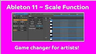 Ableton 11   New Scale Function Tutorial