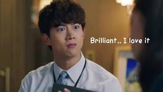 Taecyeon | Jun Woo speaking English It's too hot- I can't handle it  - Vincenzo