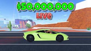 Road to $50,000,000! Roblox Jailbreak LIVE w/ Viewers