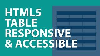 How to Build A HTML5 Table | Responsive & Accessible | Part One | Code with Me | Angela J Holden