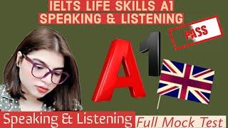 Life Skills A1 IELTS UKVI Spouse Visa Test || Full Mock Test || A1 Speaking and listening test 2024