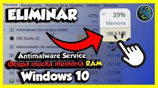 Como Quitar el Antimalware Service Executable (MsMpEng.exe) Ocupa mucha RAM-