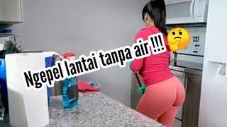 Cara cepat ngepel lantai !! 