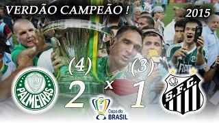 VERDÃO CAMPEÃO! Palmeiras x Santos ● Final Copa do Brasil 2015 ● Melhores Momentos