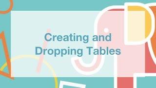 How to Create and Drop Tables in PostgreSQL