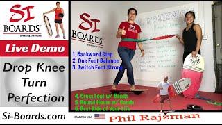 Surf Training Drop Knee Turn Perfection | Si Boards Balance Boards Phil Rajzman World Champion