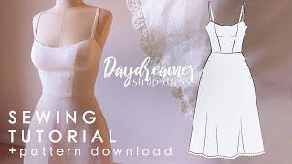 Princess Seam Dress Sewing Tutorial + Pattern Download |Daydreamer Strap Dress|