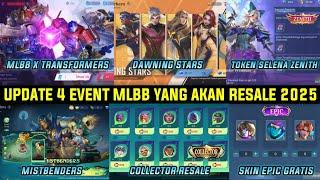 UPDATE 4 EVENT MLBB YANG AKAN RESALE 2025 ! EVENT TRANSFORMERS, DAWNING STARS, MISTBENDERS, DLL