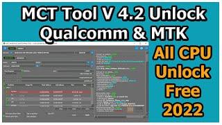 New Mobile Unlock tool MCT Latest v 4.0 |Unlock all MTK & Qualcomm Free Unlock