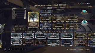 Warframe Hydroid Prime Build for farming steel path (farming build)