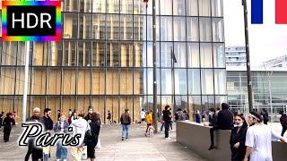 【HDR 4K】Paris Winter Walk - National Library of France  (February, 2021)