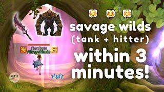 Savage wilds (Tank and Hitter) within 3 minutes! | FLYFF EU