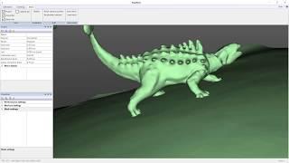 3D scanning of a dinosaur (12 cm) with Scanform 3D Scanner