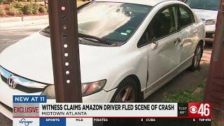 Witness claims Amazon driver fled scene of accident