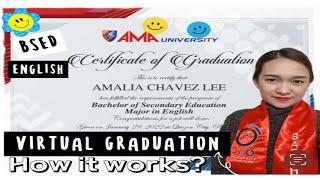 How AMA University Virtual Graduation works?