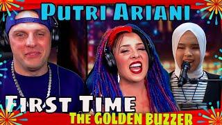 AGT Putri Ariani The GOLDEN BUZZER from Simon Cowell | Auditions | AGT 2023 | THE WOLF HUNTERZ REACT