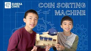 We Built a Coin Sorting Machine! KiwiCo Eureka Crate Unboxing and Review 2022 | STEM Project