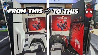 PLAYSTATION 5 SLIM SPIDERMAN 2 FACEPLATES