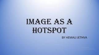 How to create an Image Hotspot in HTML