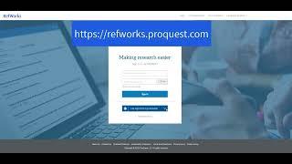 Creating a RefWorks account at Frontier using your FNU One Login Credentials