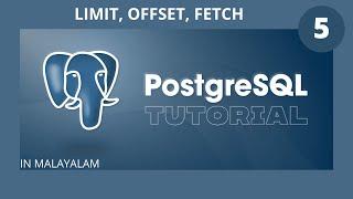 Limit, Offset, Fetch || PostgreSQL  Tutorial || Malayalam