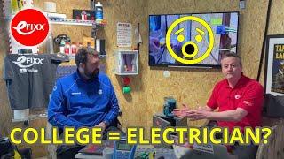 Are you QUALIFIED as an ELECTRICIAN? - Gary shares his advice with an adult re-trainer.