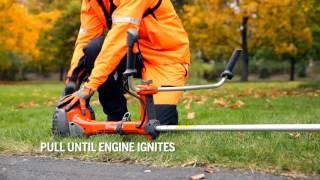 How to start Husqvarna brushcutter