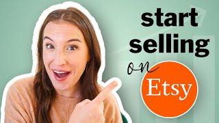 START SELLING ON ETSY in 5 easy steps  (Etsy shop for beginners tutorial 2024)