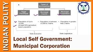 Municipal Corporation : Local Self Government | Indian Polity | SSC CGL | By TVA