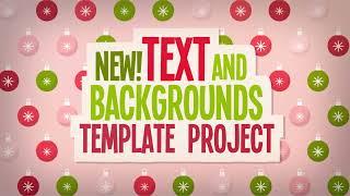 Christmas Text And Backgrounds (After Effects template)