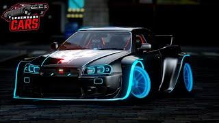 [Dynamic Lights] Nissan Skyline R34 Widebody For GTA 5 , Five-m [Animated Lights]