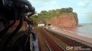 Steam Driver's Eye view - GWR Castle on Sea Wall