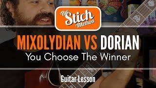 Modes: Mixolydian VS Dorian Guitar Lesson