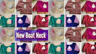 ||boat neck blouse designs || boat neck blouse || blouse designs new model || boat neck design