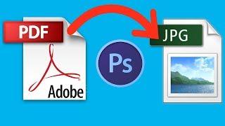 Convert PDF to JPG using Photoshop