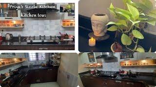 My Kitchen Tour | Modular Kitchen Tips-ToClean | Simple Compact Portable Kitchen | Priya's Sizzle