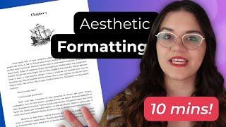 Easy Aesthetic Formatting for Your Novel in Google Docs