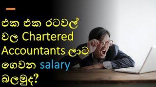 Average salary scales of Chartered accountants in different countries.