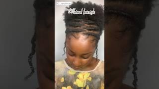 Quick Natural Hairstyle for my type4 hair suitable for work #shorts #naturalhairstyles #naturalhair