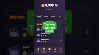 tap swap task code today | 1 july tapswap task code | tapswap combo code today