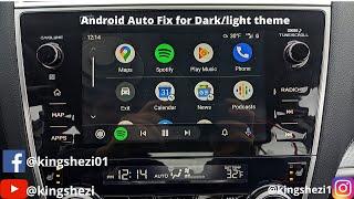 DIY: Fixing Android Auto dark theme for the car