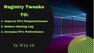 How to Make Your PC 150x Faster With Best Registry Tweaks |  Win 7/8/8.1/10 | Dynamic Tech