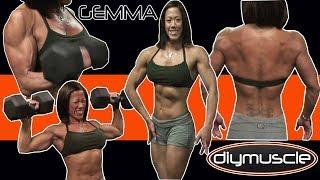 TOTAL INTENSITY!! figure model GEMMA SANTOS going hard in the gym MUST SEE!!