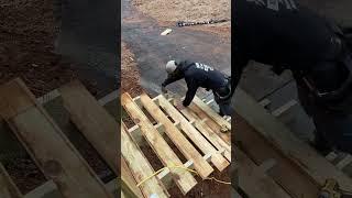 Step treads  | Beautiful deck stairs buildout pt. 3  #construction #shorts #builder #skills #diy