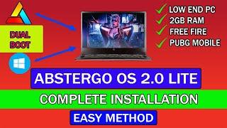 How To Install  Abstergo OS 2.0 Lite Edition | Easy Installation | Low End PC