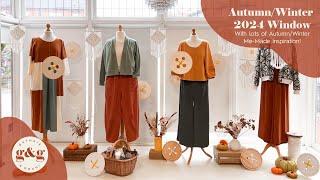 Lots of Me Made Wardrobe Inspiration in our Autumn window!