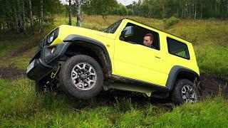 Японский Гелик творит ДИЧЬ! ПЕРЕВЕРНУТЬ Джимни... легко! Оффроад Тест Suzuki Jimny