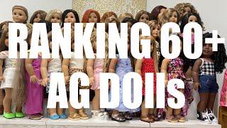 I RANKED EVERY DOLL IN MY 60+ AMERICAN GIRL DOLL COLLECTION